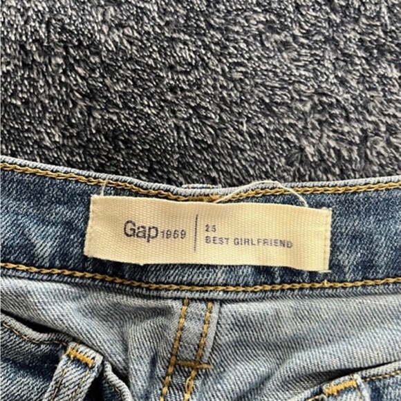 Gap Best Girlfriend Mid Rise Blue Jean Shorts Size 25 - Picture 3 of 3